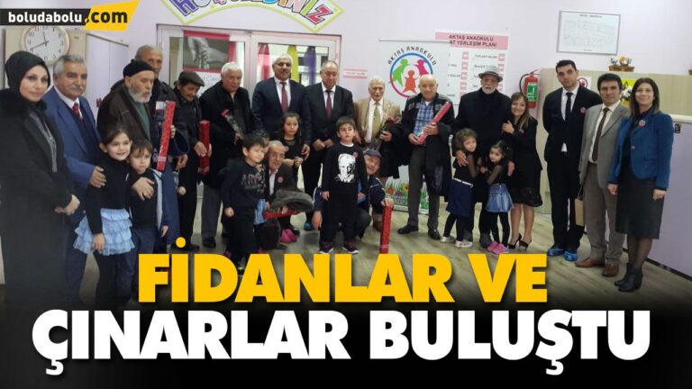 FİDANLAR VE ÇINARLAR BULUŞTU