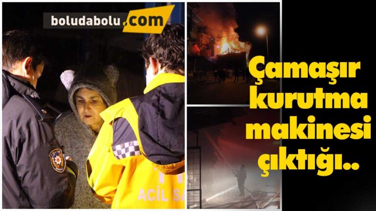 Bolu’da yangın!