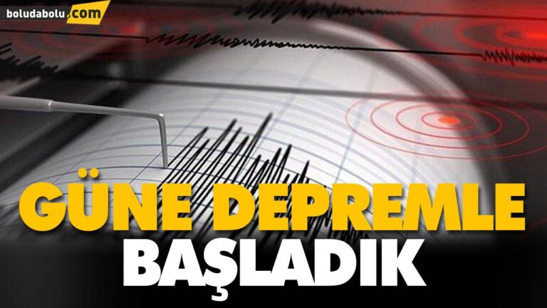 GÜNE DEPREMLE BAŞLADIK