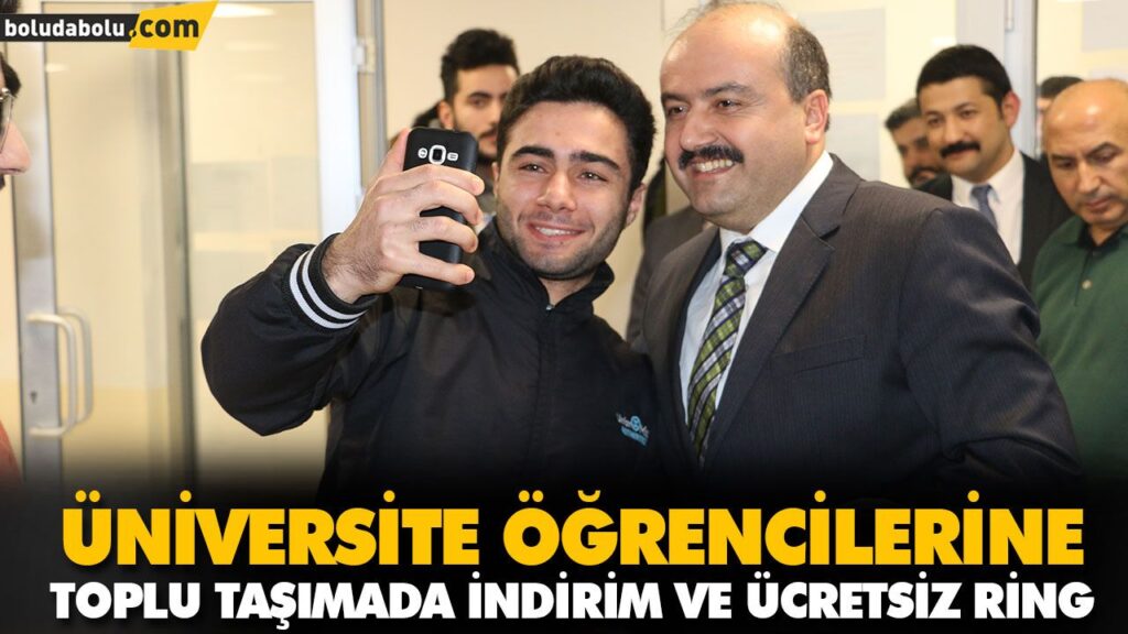 ÜNİVERSİTE ÖĞRENCİLERİNE TOPLU TAŞIMADA İNDİRİM VE ÜCRETSİZ RİNG ÜNİVERSİTE ÖĞRENCİLERİNE TOPLU TAŞIMADA İNDİRİM VE ÜCRETSİZ RİNG