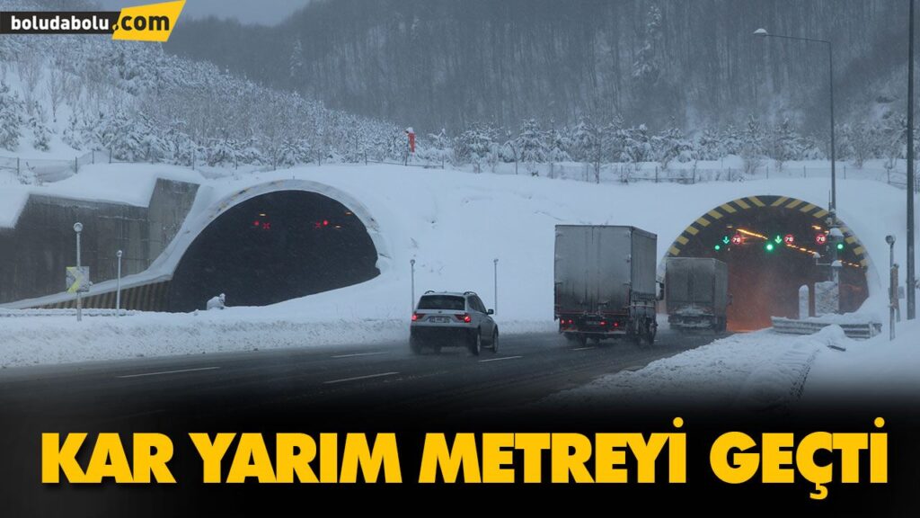 KAR YARIM METREYİ GEÇTİ KAR YARIM METREYİ GEÇTİ
