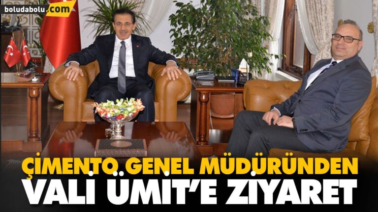 ÇİMENTO GENEL MÜDÜRÜNDEN VALİ ÜMİT’E ZİYARET