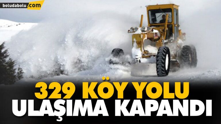 329 KÖY YOLU ULAŞIMA KAPANDI