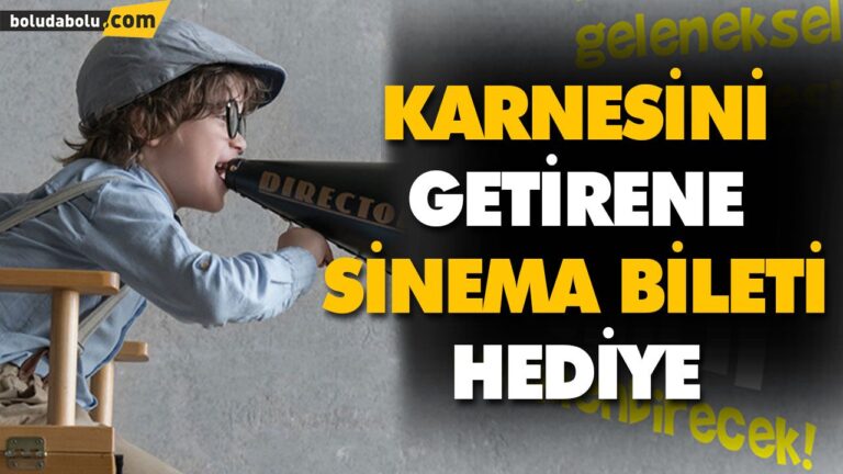 KARNESİNİ GETİRENE SİNEMA BİLETİ HEDİYE