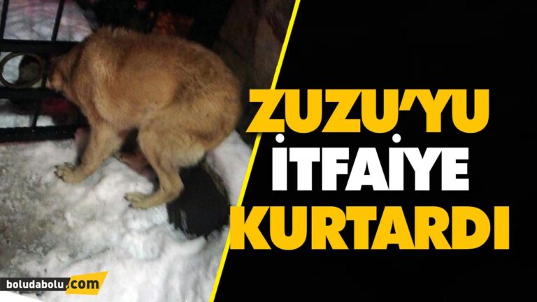 ZUZU’YU İTFAİYE KURTARDI