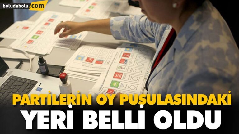 PARTİLERİN OY PUSULASINDAKİ YERİ BELLİ OLDU