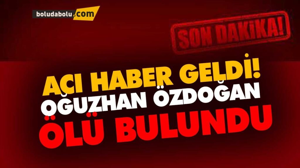 Oğuzhan Özdoğan su kuyusunda ölü bulundu