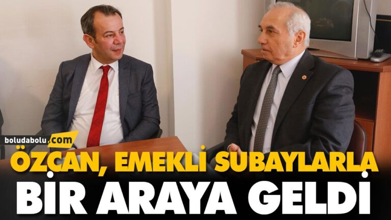ÖZCAN EMEKLİ SUBAYLARLA BİR ARAYA GELDİ