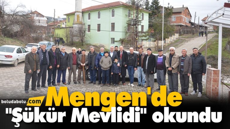 Mengen’de “Şükür Mevlidi” okundu