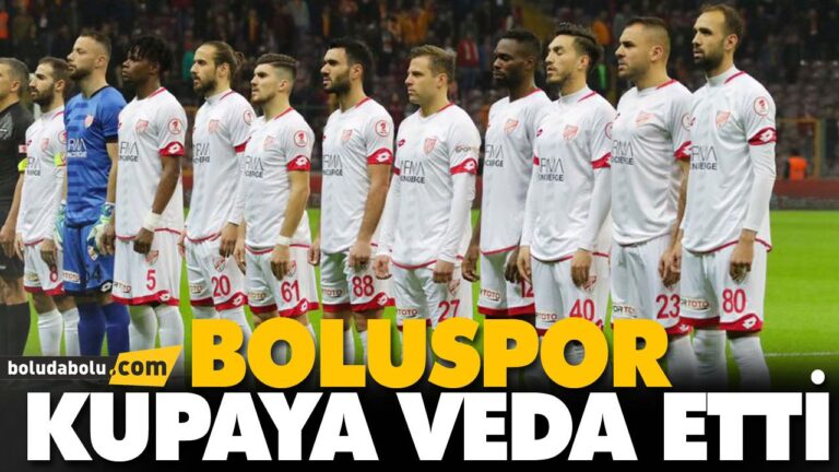 BOLUSPOR KUPAYA VEDA ETTİ