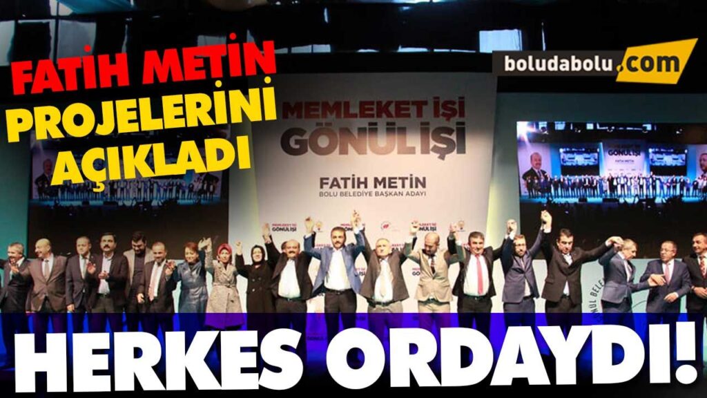 İŞTE FATİH METİN’İN PROJELERİ İŞTE FATİH METİN’İN PROJELERİ