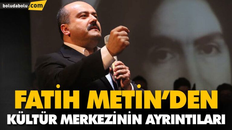 FATİH METİN’DEN KÜLTÜR MERKEZİNİN AYRINTILARI