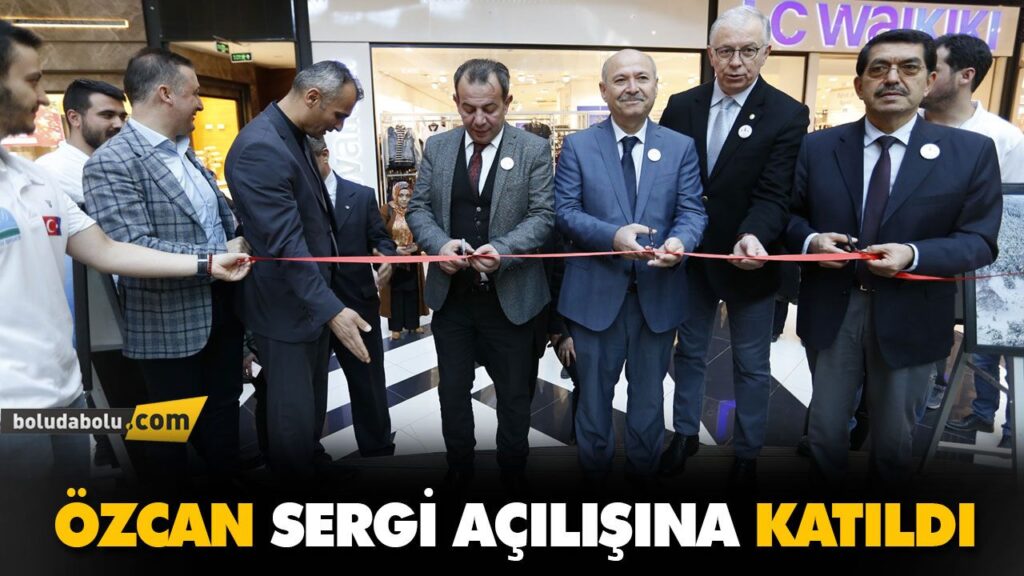 ÖZCAN SERGİ AÇILIŞINA KATILDI ÖZCAN SERGİ AÇILIŞINA KATILDI