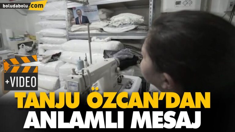 TANJU ÖZCAN’DAN ANLAMLI MESAJ