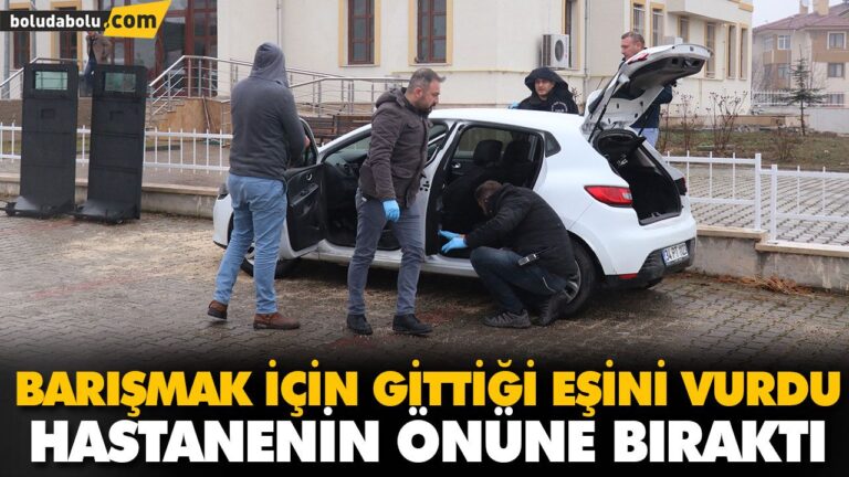BARIŞMAK İÇİN GİTTİĞİ EŞİNİ VURDU