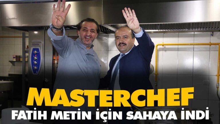 MASTERCHEF FATİH METİN İÇİN SAHAYA İNDİ