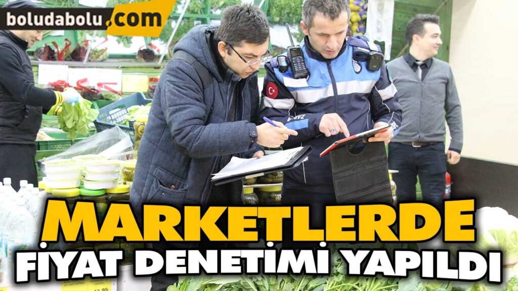 MARKETLERDE FİYAT DENETİMİ YAPILDI MARKETLERDE FİYAT DENETİMİ YAPILDI