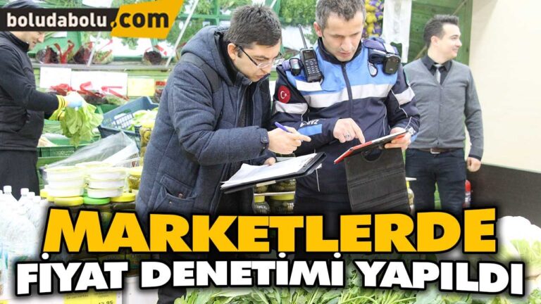 MARKETLERDE FİYAT DENETİMİ YAPILDI