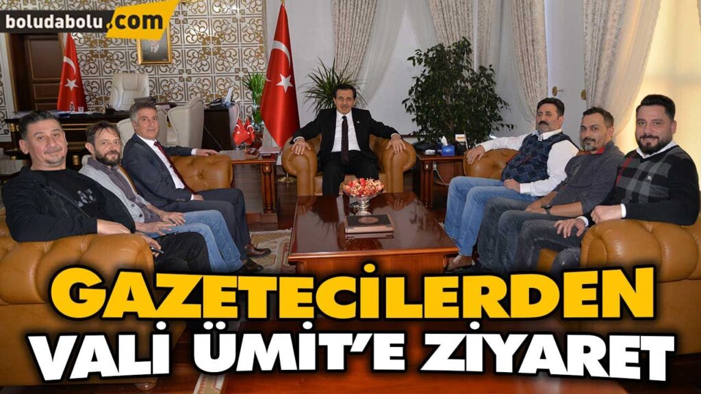 GAZETECİLERDEN VALİ ÜMİT’E ZİYARET GAZETECİLERDEN VALİ ÜMİT’E ZİYARET
