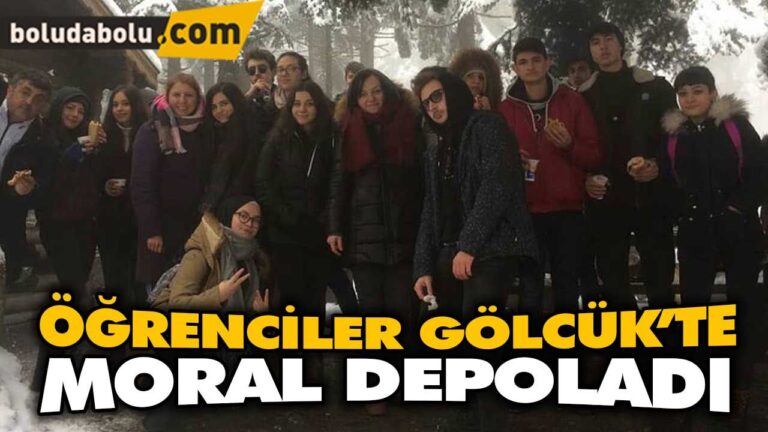 ÖĞRENCİLER GÖLCÜK’TE MORAL DEPOLADI