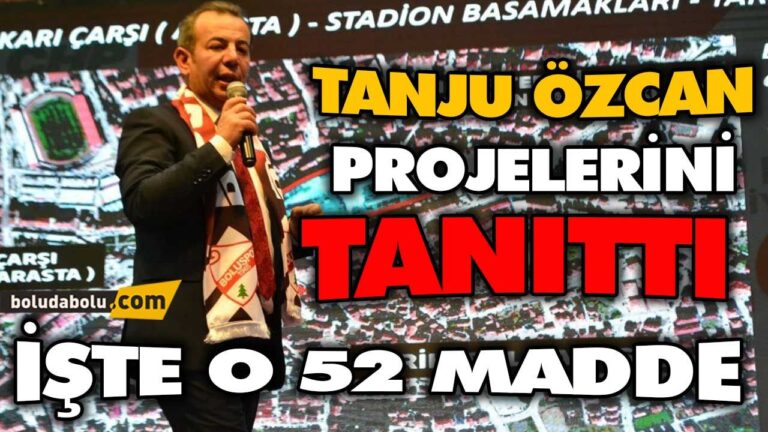 TANJU ÖZCAN PROJELERİNİ TANITTI
