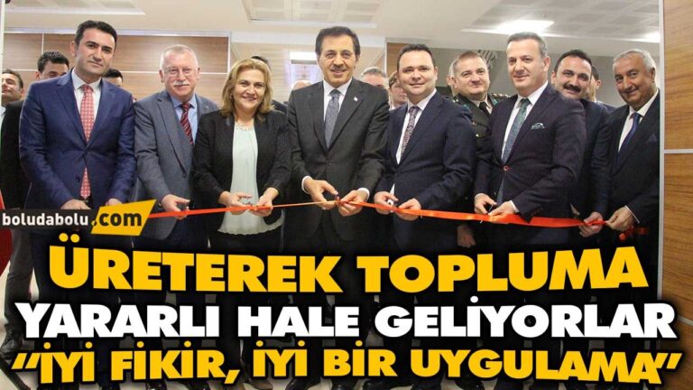 BOLU ADALET SARAYINDA İŞ YURTLARI KURUMU SATIŞ MAĞAZASI AÇILDI