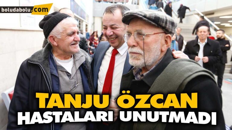 TANJU ÖZCAN HASTALARI UNUTMADI