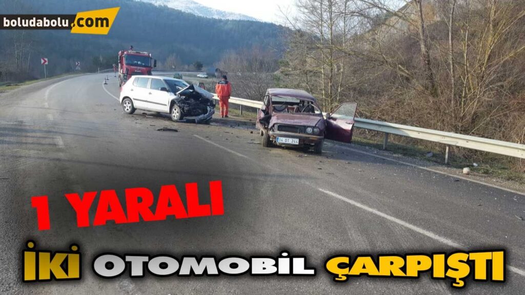 İKİ OTOMOBİL ÇARPIŞTI İKİ OTOMOBİL ÇARPIŞTI