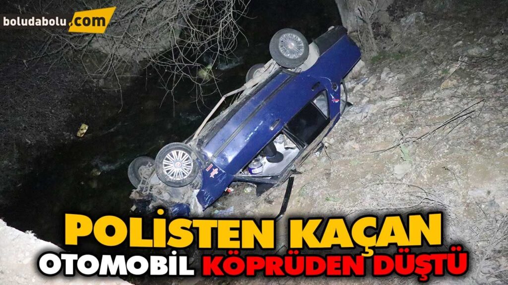 POLİSTEN KAÇAN OTOMOBİL KÖPRÜDEN DÜŞTÜ POLİSTEN KAÇAN OTOMOBİL KÖPRÜDEN DÜŞTÜ