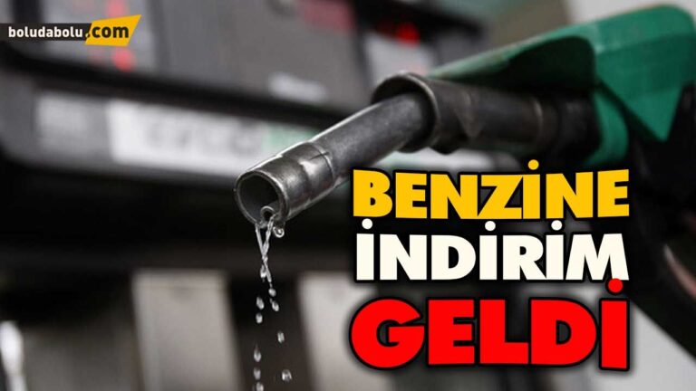 BENZİNE İNDİRİM GELDİ