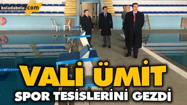 VALİ ÜMİT SPOR TESİSLERİNİ GEZDİ