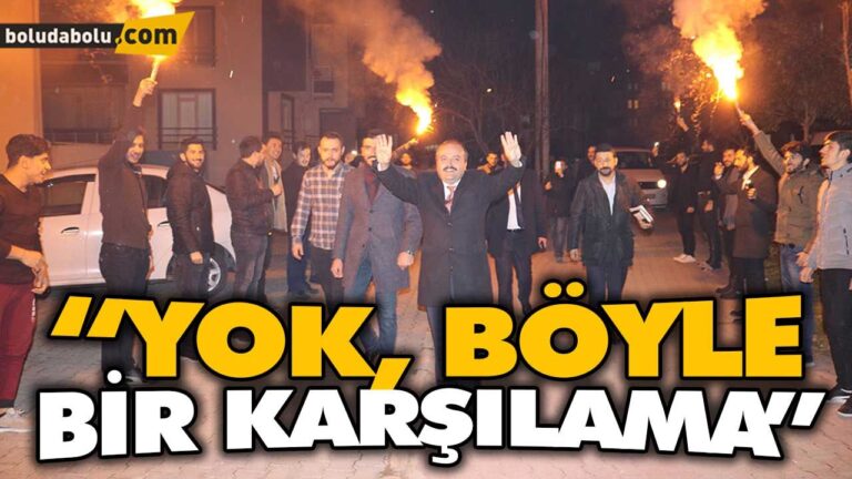 “BOLU’NUN FATİH’İ ÖĞRENCİ YURDUNDA MEŞALELER VE SLOGANLARLA KARŞILANDI”
