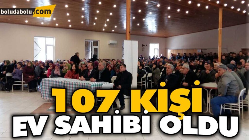 107 KONUT İÇİN KURA ÇEKİLDİ 107 KONUT İÇİN KURA ÇEKİLDİ