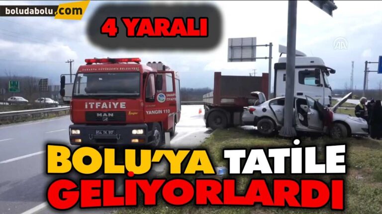 BOLU’YA TATİLE GELİYORLARDI