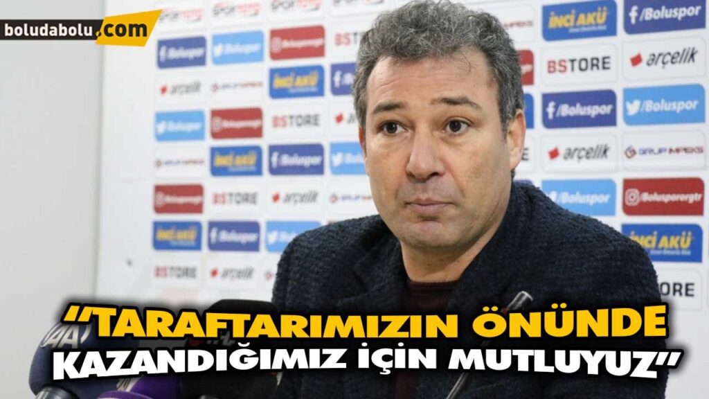 “TARAFTARIMIZIN ÖNÜNDE KAZANDIĞIMIZ İÇİN MUTLUYUZ” “TARAFTARIMIZIN ÖNÜNDE KAZANDIĞIMIZ İÇİN MUTLUYUZ”