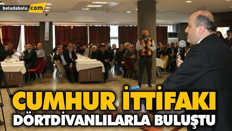 CUMHUR İTTİFAKI DÖRTDİVANLILARLA BULUŞTU