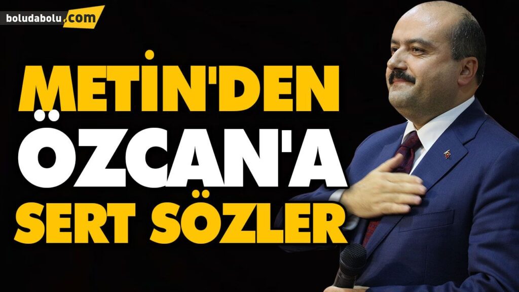 FATİH METİN’DEN TANJU ÖZCAN’A SERT SÖZLER FATİH METİN’DEN TANJU ÖZCAN’A SERT SÖZLER