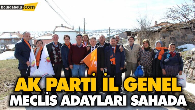 AK PARTİ İL GENEL MECLİS ADAYLARI SAHADA