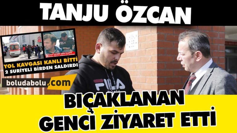 TANJU ÖZCAN GÖÇMENLERİN BIÇAKLADIĞI GÜRKAN GÜLER’İ ZİYARET ETTİ