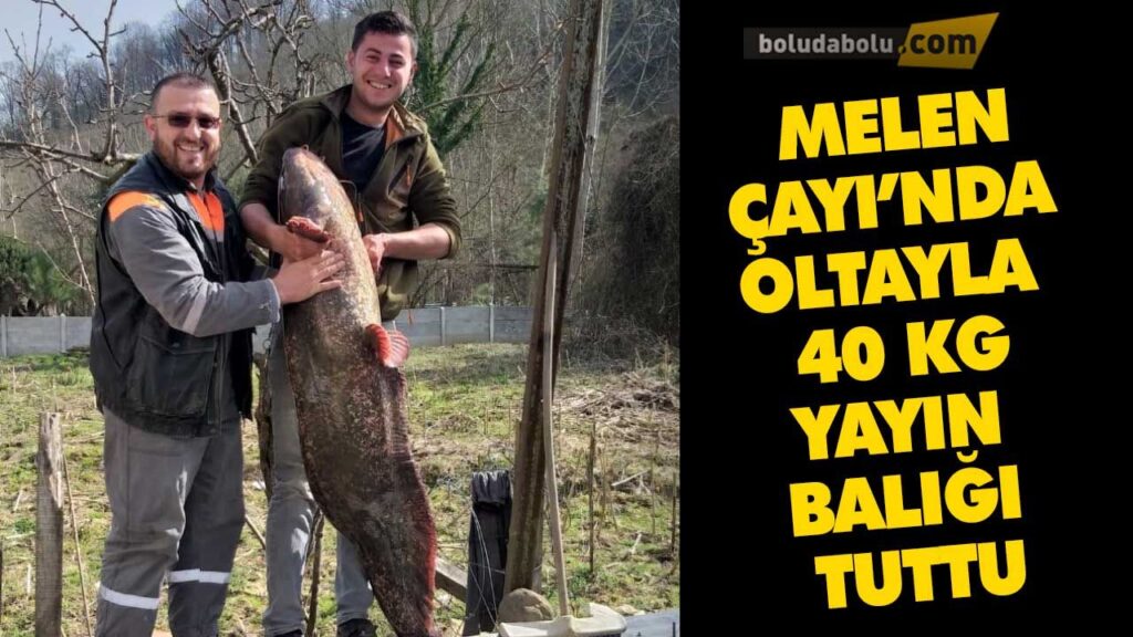 40 kilogramlık yayın balığı tuttu 40 kilogramlık yayın balığı tuttu