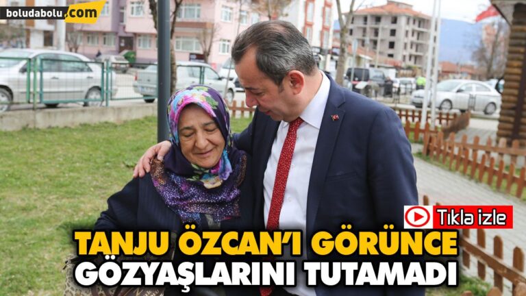 TANJU ÖZCAN’I GÖRÜNCE GÖZYAŞLARINI TUTAMADI