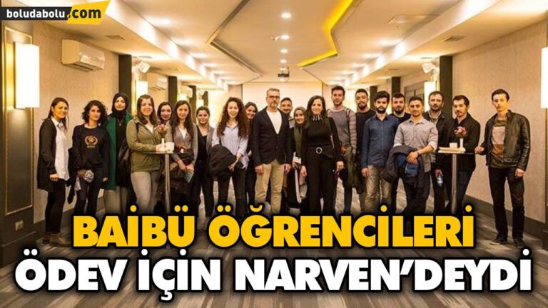BAİBÜ ÖĞRENCİLERİ ÖDEV İÇİN NARVEN’DEYDİ