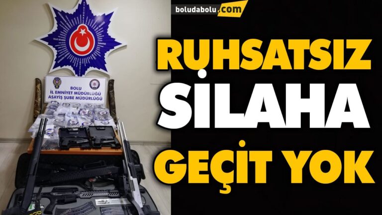 RUHSATSIZ SİLAHA GEÇİT YOK