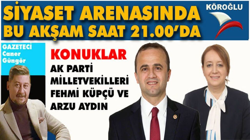 Aydın ve Küpçü bu akşam Köroğlu TV’de Aydın ve Küpçü bu akşam Köroğlu TV’de