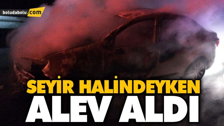 SEYİR HALİNDEYKEN ALEV ALDI
