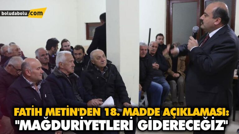 “MAĞDURİYETLERİ GİDERECEĞİZ”