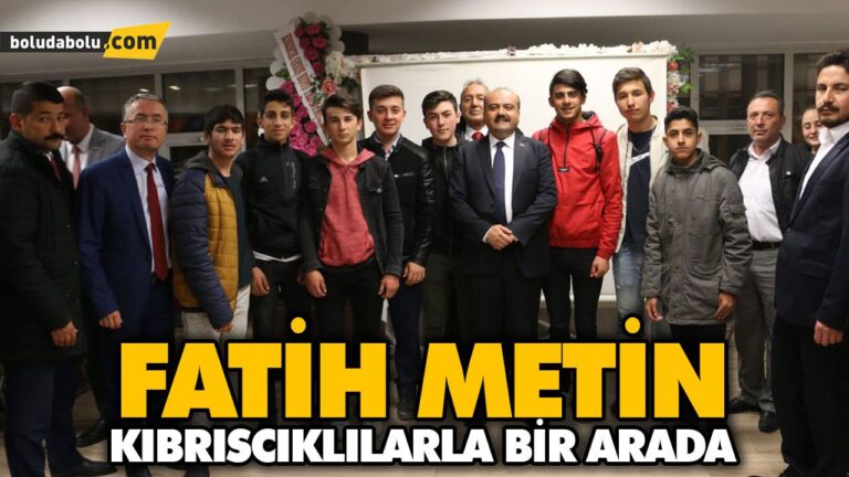 FATİH METİN KIBRISCIKLILARLA BİR ARADA
