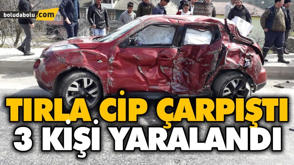 TIRLA CİP ÇARPIŞTI 3 KİŞİ YARALANDI TIRLA CİP ÇARPIŞTI 3 KİŞİ YARALANDI