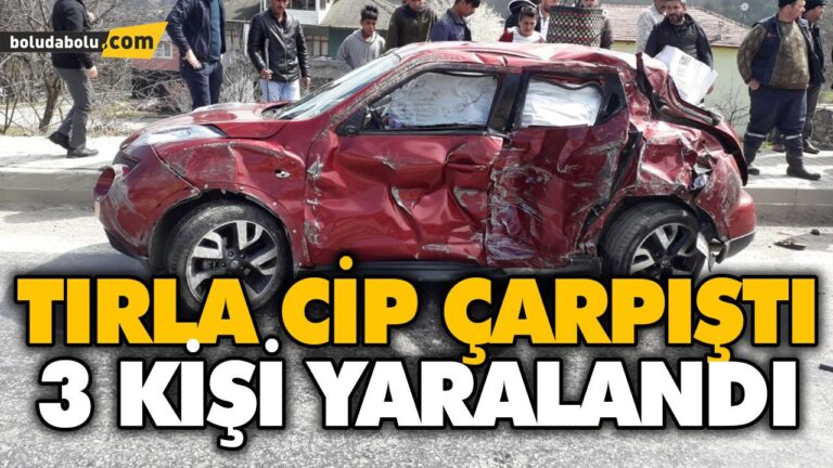 TIRLA CİP ÇARPIŞTI 3 KİŞİ YARALANDI