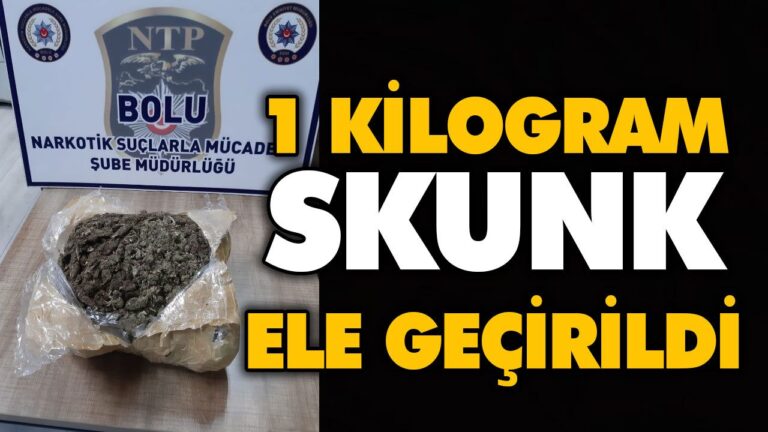 1 KİLOGRAM SKUNK ELE GEÇİRİLDİ
